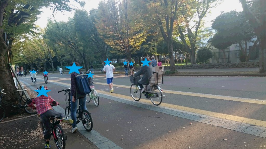 1km 何分 自転車